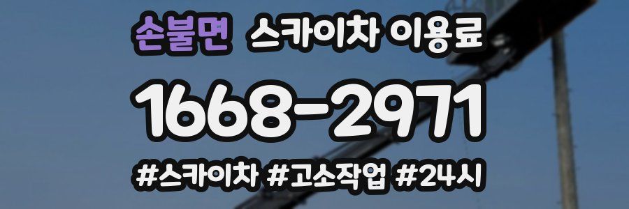 손불면 스카이차 이용료