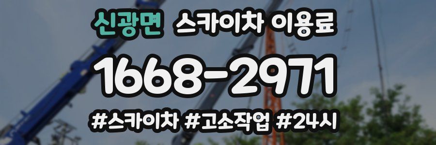 신광면 스카이차 이용료