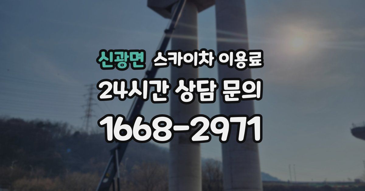 신광면 스카이차 이용료
