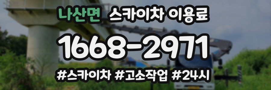 나산면 스카이차 이용료