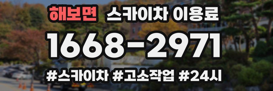 해보면 스카이차 이용료