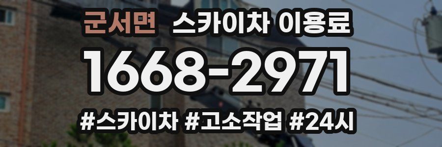 군서면 스카이차 이용료