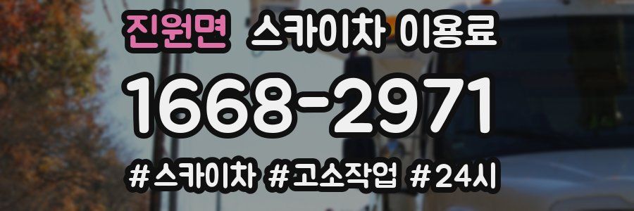 진원면 스카이차 이용료