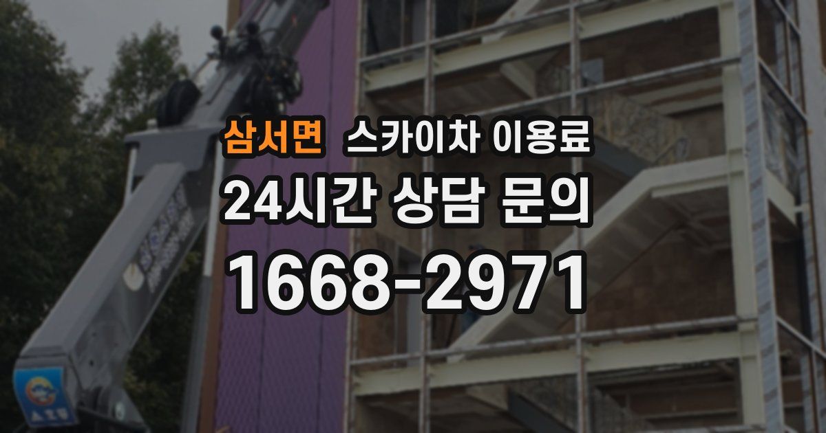 삼서면 스카이차 이용료