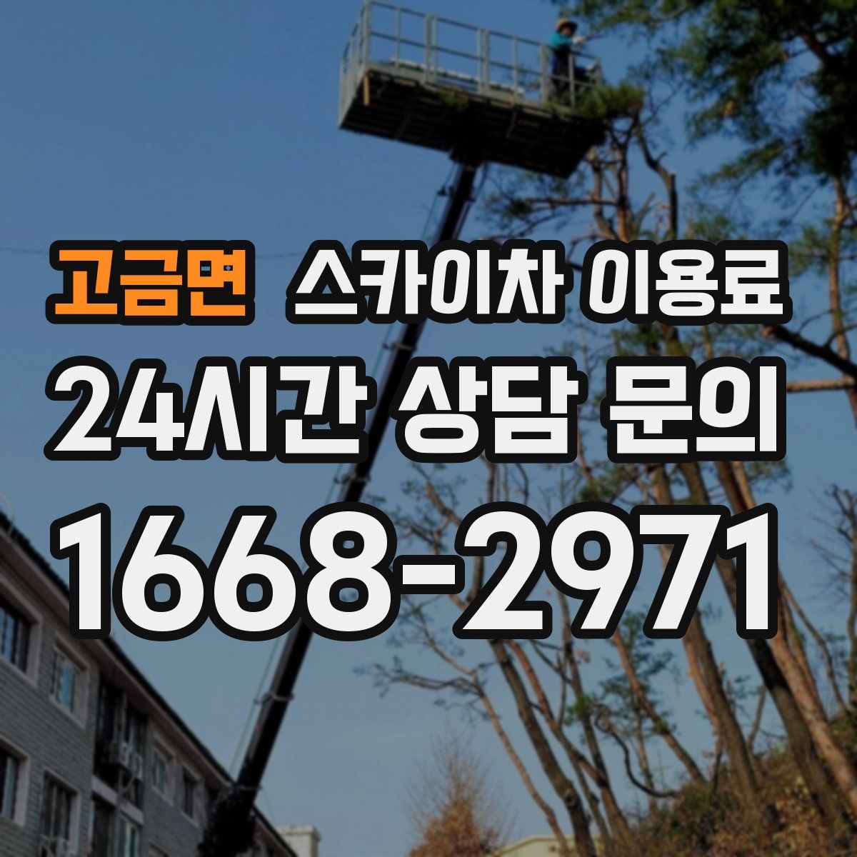 고금면 스카이차 이용료