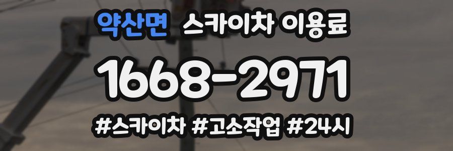 약산면 스카이차 이용료