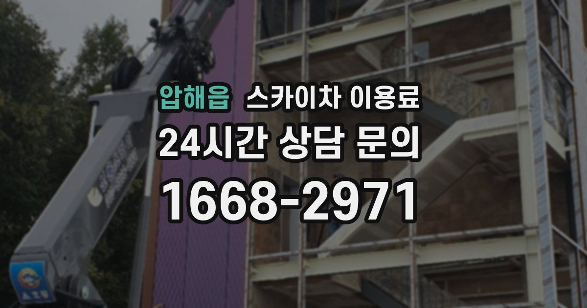 압해읍 스카이차 이용료