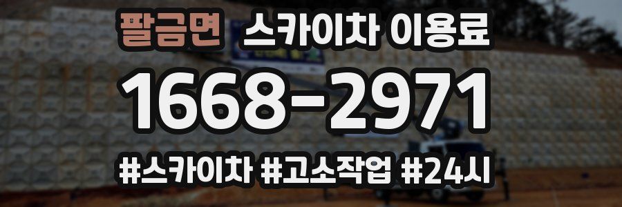 팔금면 스카이차 이용료