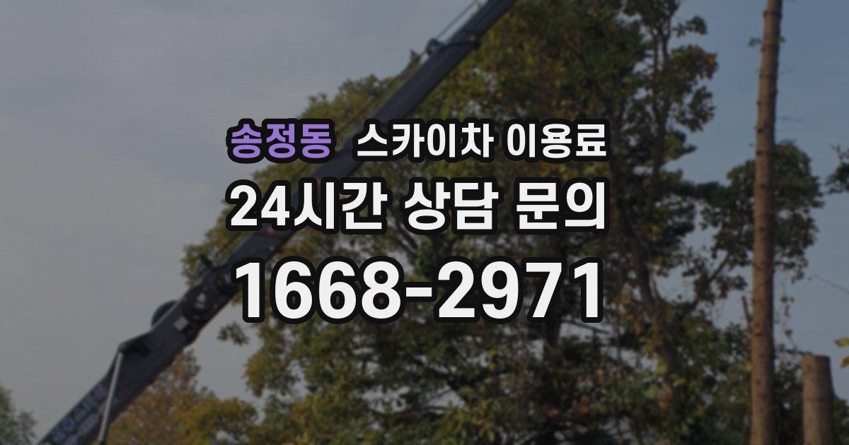 송정동 스카이차 이용료