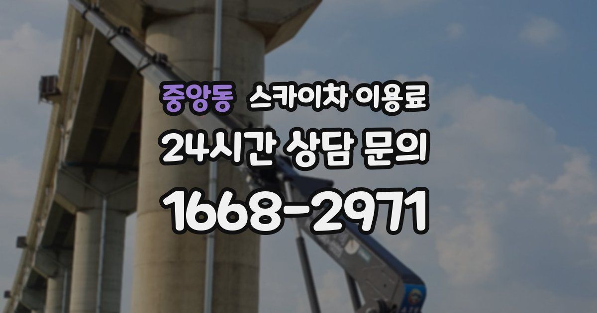 중앙동 스카이차 이용료