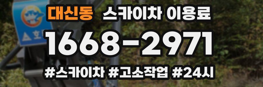 대신동 스카이차 이용료