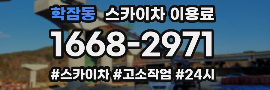 학잠동 스카이차 이용료