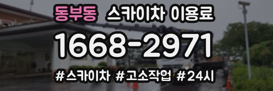 동부동 스카이차 이용료