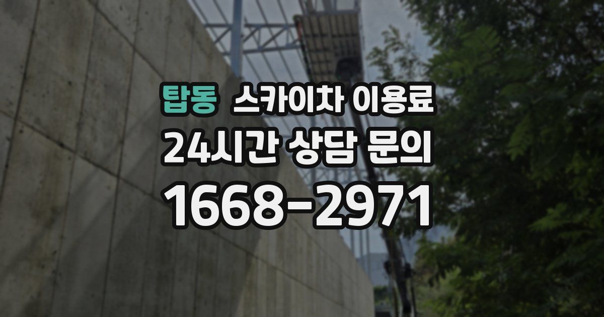 탑동 스카이차 이용료