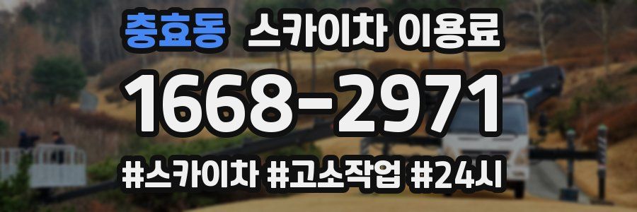 충효동 스카이차 이용료