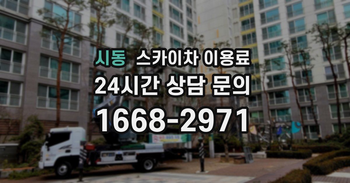 시동 스카이차 이용료