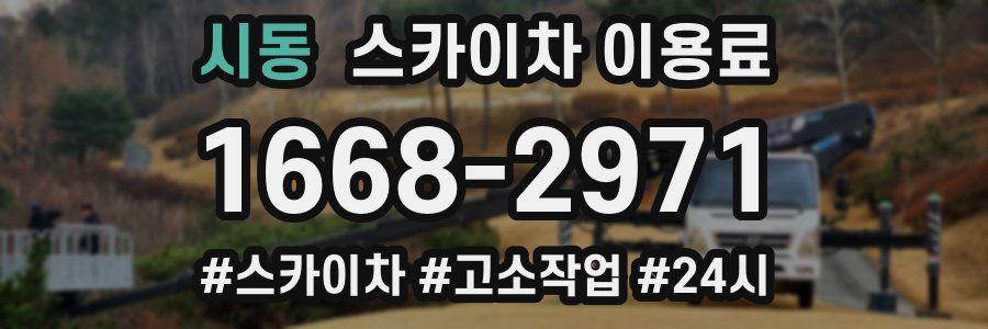 시동 스카이차 이용료
