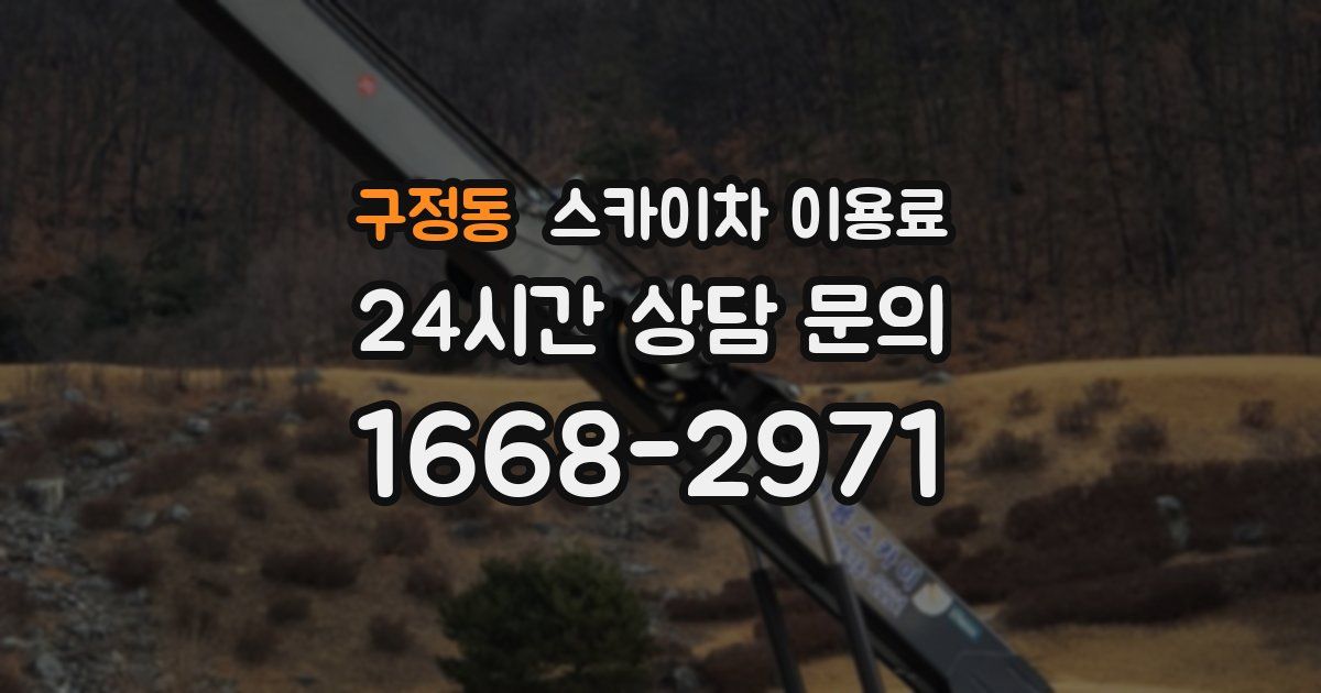 구정동 스카이차 이용료