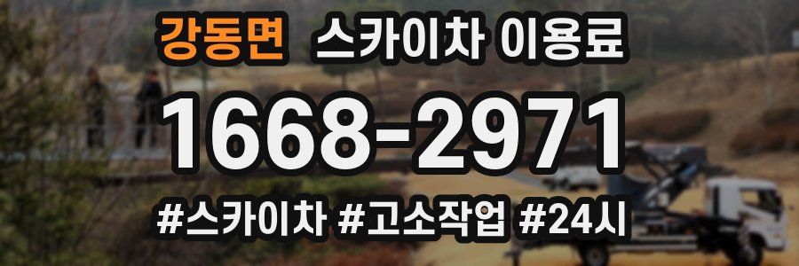 강동면 스카이차 이용료