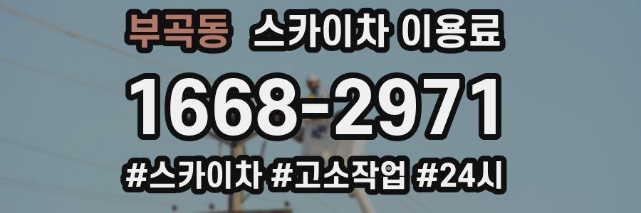 부곡동 스카이차 이용료
