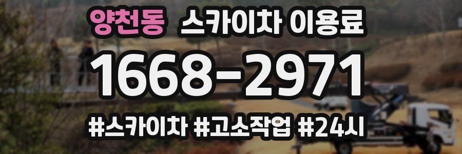 양천동 스카이차 이용료