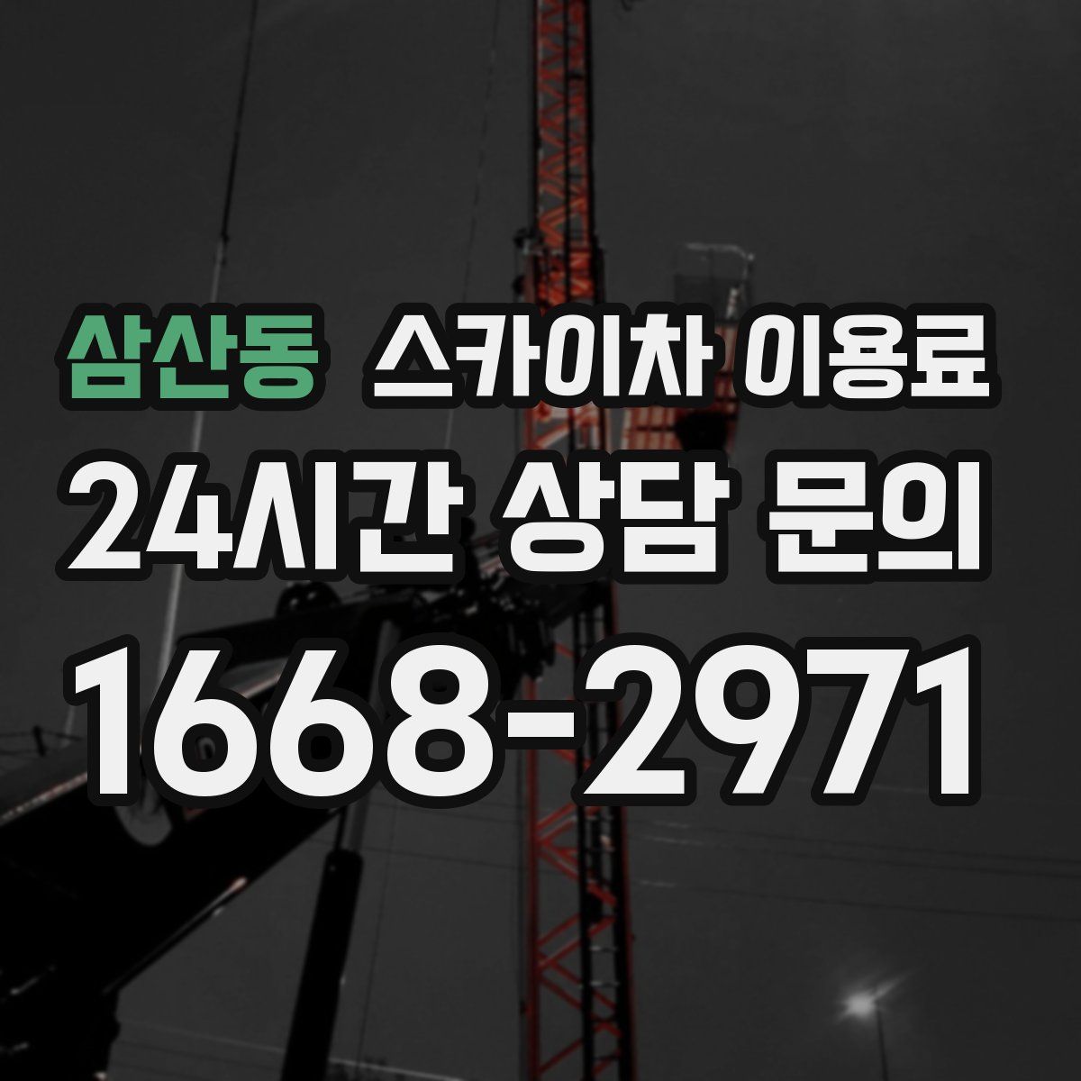 삼산동 스카이차 이용료