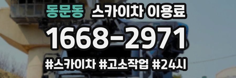 동문동 스카이차 이용료