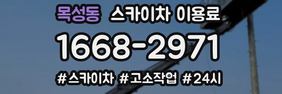 목성동 스카이차 이용료