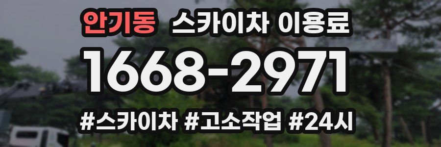 안기동 스카이차 이용료