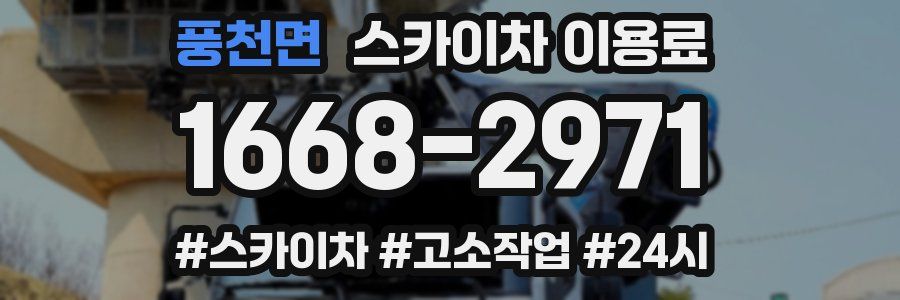 풍천면 스카이차 이용료