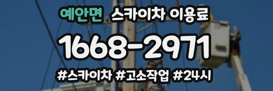 예안면 스카이차 이용료