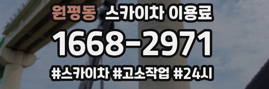 원평동 스카이차 이용료