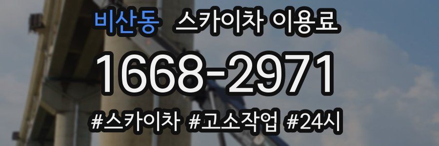 비산동 스카이차 이용료