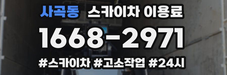 사곡동 스카이차 이용료