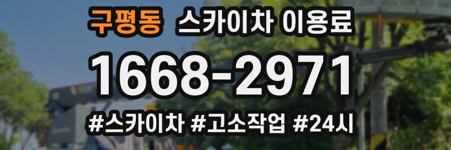 구평동 스카이차 이용료