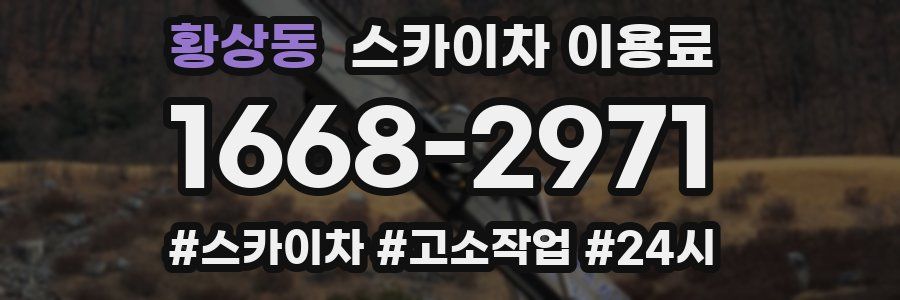 황상동 스카이차 이용료