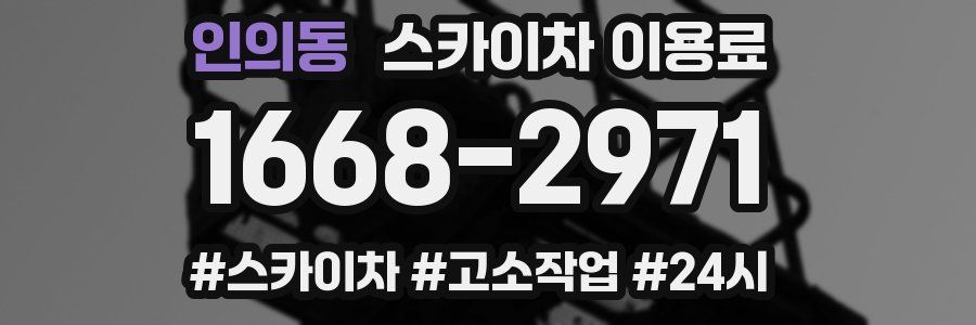 인의동 스카이차 이용료