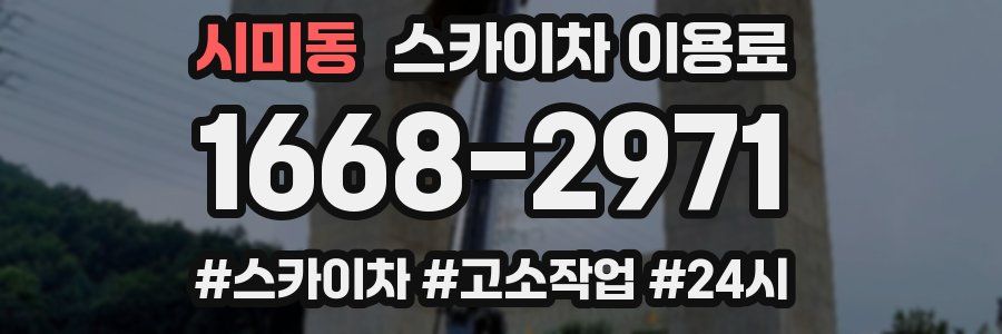 시미동 스카이차 이용료