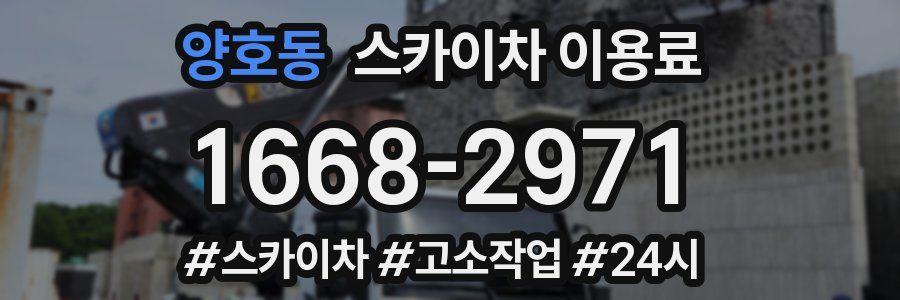 양호동 스카이차 이용료