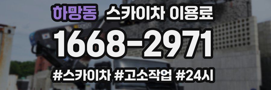 하망동 스카이차 이용료
