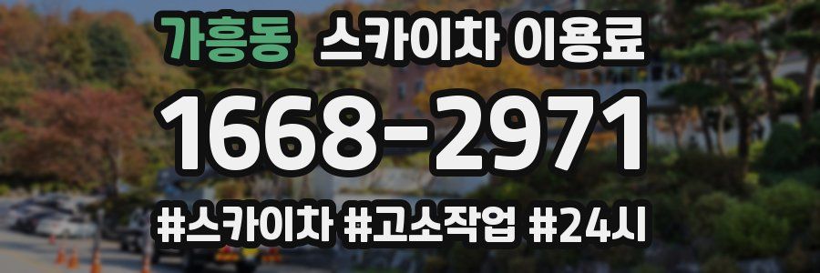 가흥동 스카이차 이용료