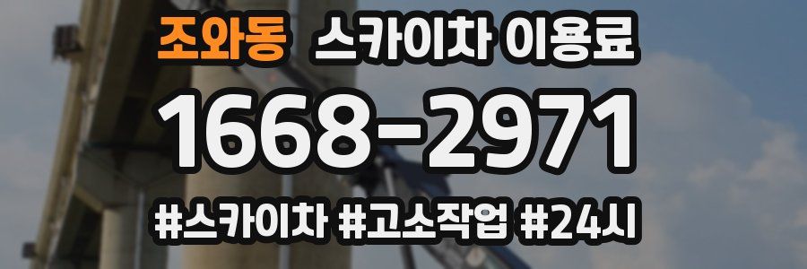 조와동 스카이차 이용료