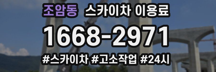 조암동 스카이차 이용료