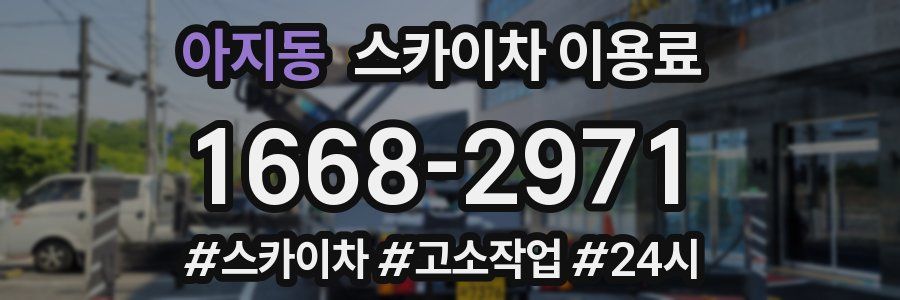 아지동 스카이차 이용료