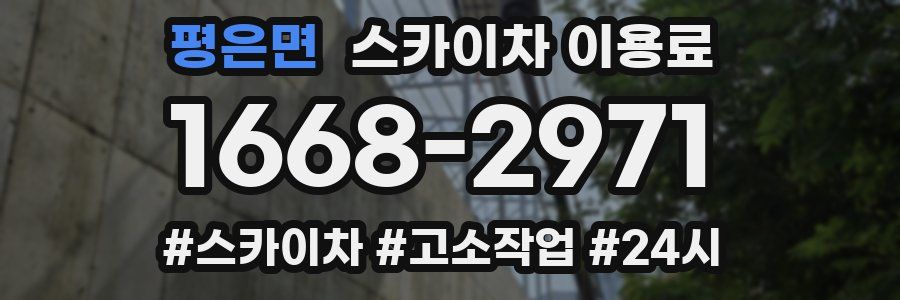 평은면 스카이차 이용료