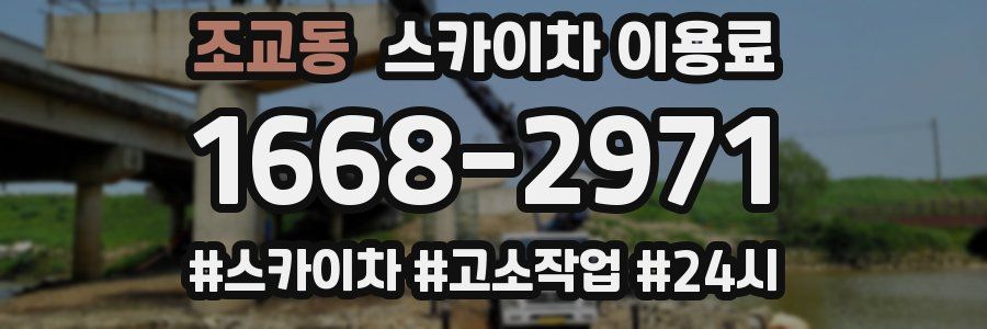 조교동 스카이차 이용료