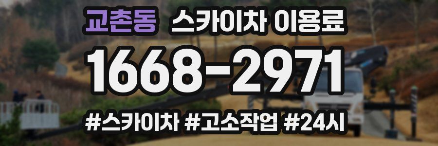 교촌동 스카이차 이용료