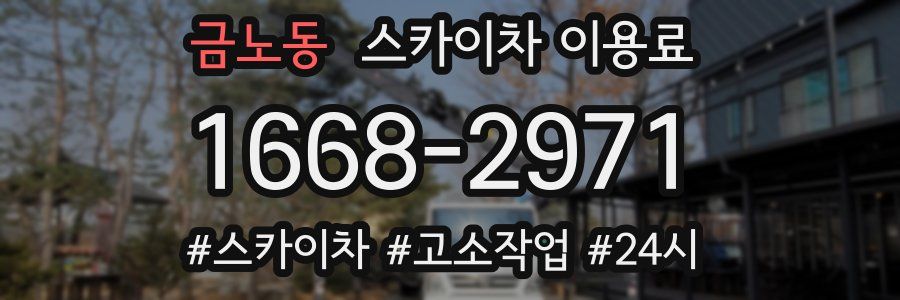 금노동 스카이차 이용료