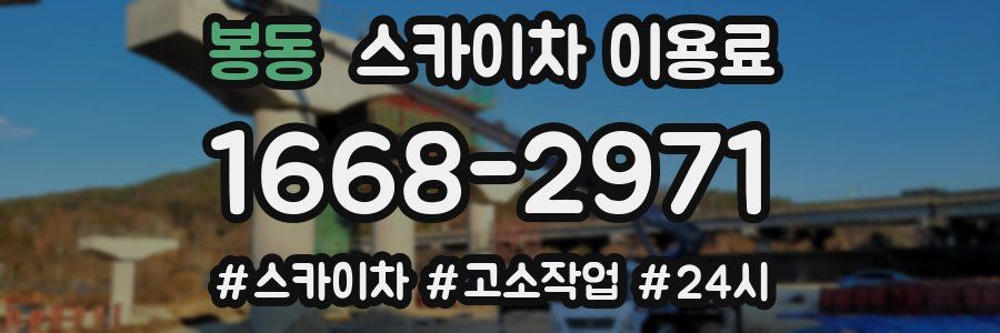 봉동 스카이차 이용료