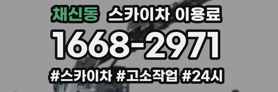 채신동 스카이차 이용료